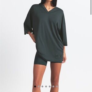 Skims Nike oversized shirt teal